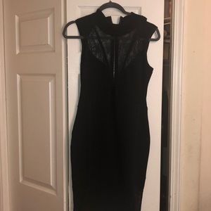 Guess bandage dress with mess design